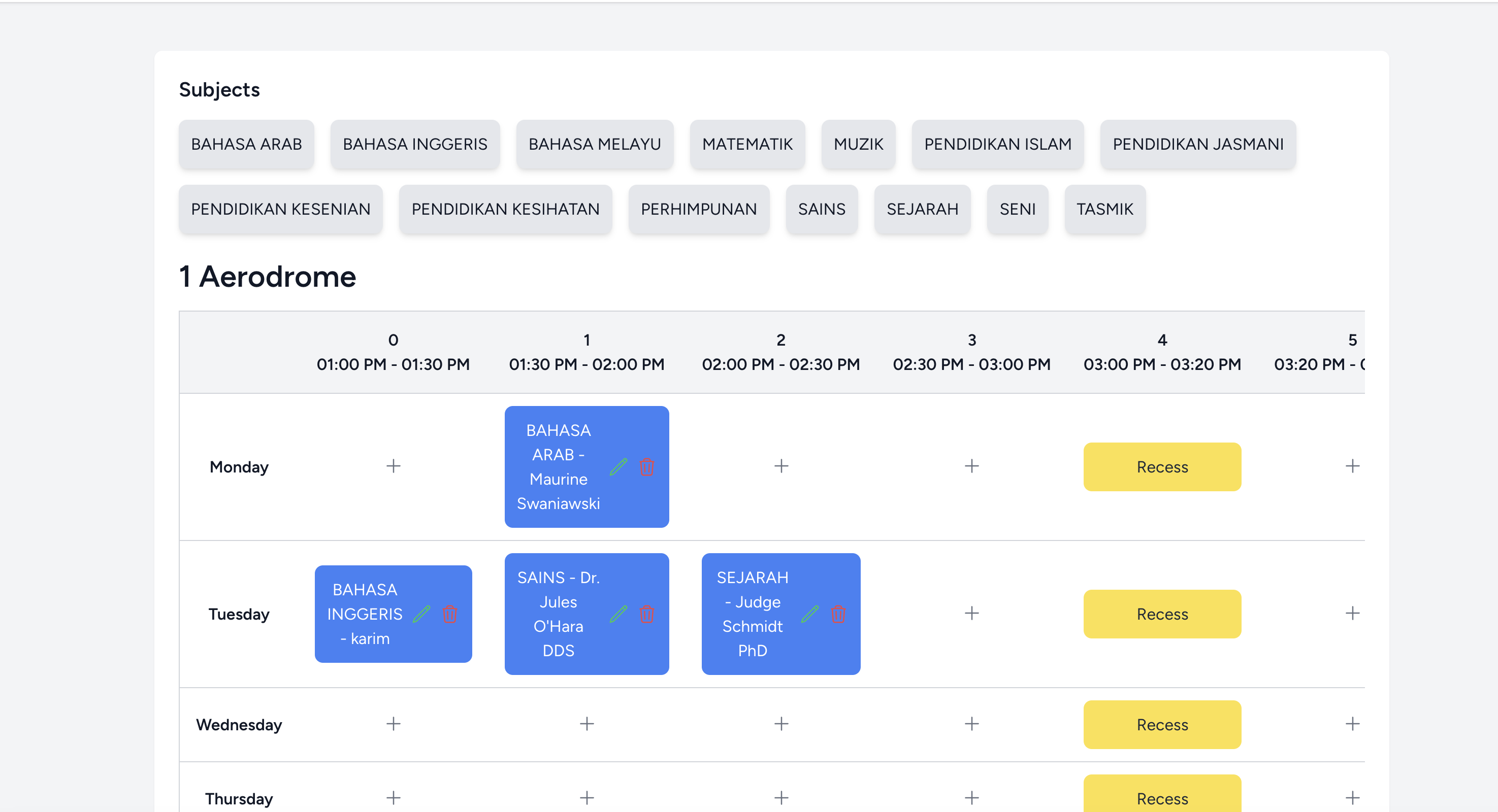 Building a Comprehensive School Scheduling System: Today’s Progress